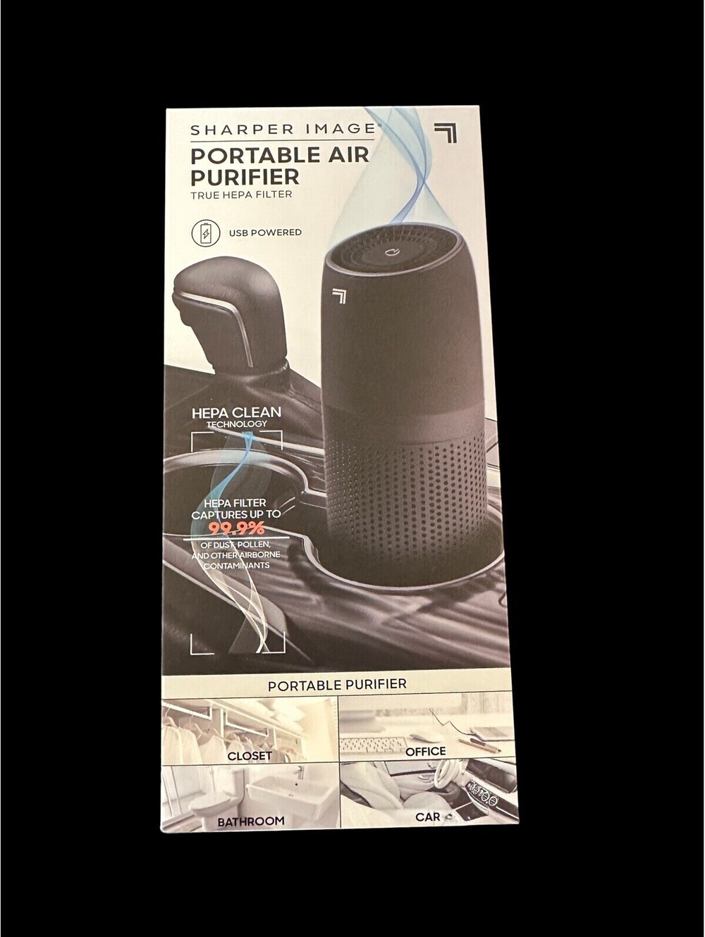 SHARPER IMAGE Portable Air Purifier with True HEPA Air Filter NEW